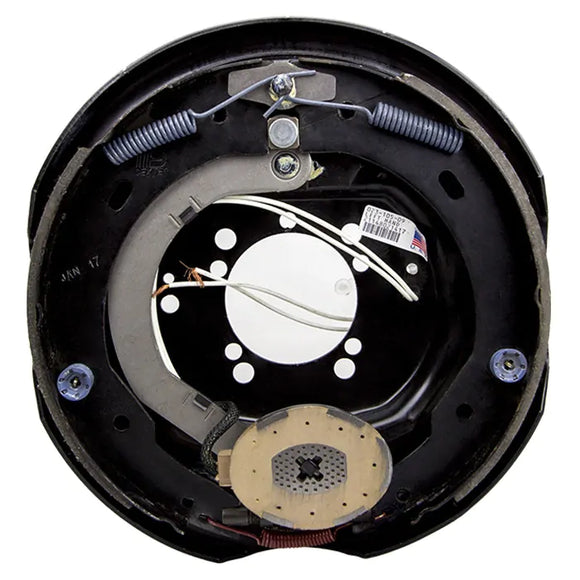 Electric brake assembly representing trailer brakes and hubs category