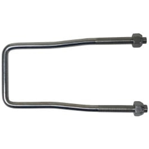 U-bolt spare tire carrier with lug nuts